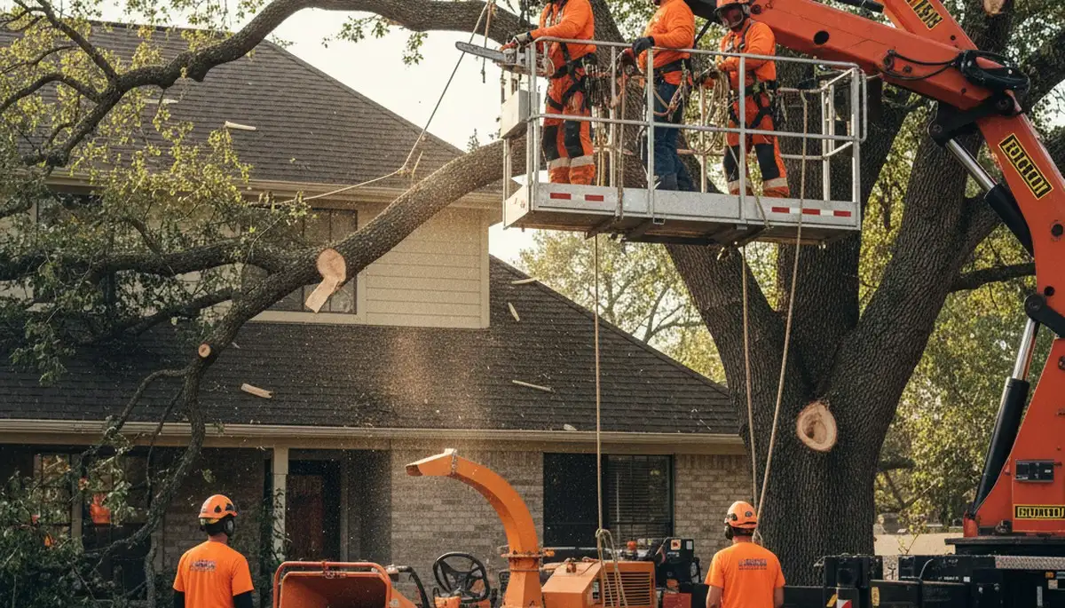 Emergency tree service in Lancaster, PA removing storm-damaged fallen trees safely
