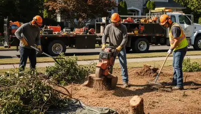 Lancaster, PA shrub removal by Arbor Tree Care for overgrown and unwanted landscape shrubs