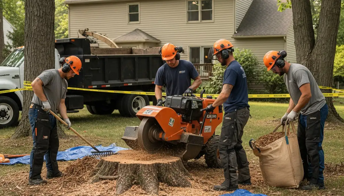 Lancaster, PA stump removal service by Arbor Tree Care for safe, thorough yard cleanup