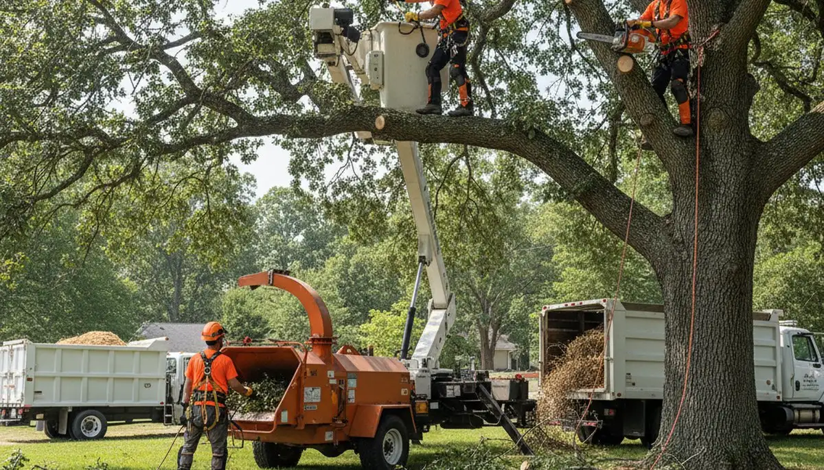 Lancaster, PA arborist pruning a tree for healthier growth and property protection