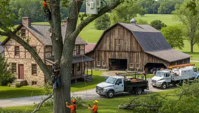 Tree removal crew in Lancaster, PA providing professional tree service for homeowners and businesses