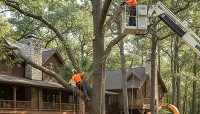 Tree removal crew serving Lancaster, PA with professional tree service equipment