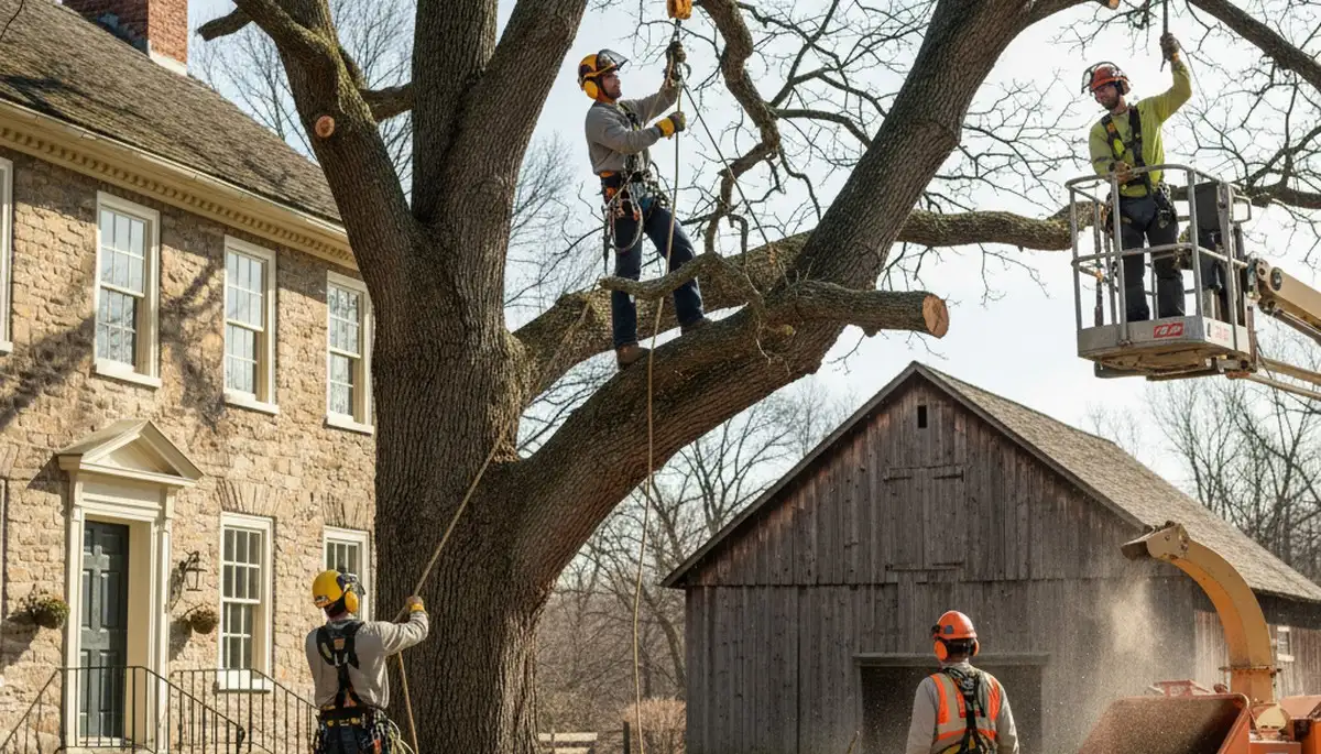 Tree removal crew in Lancaster, PA providing professional tree service for local homeowners